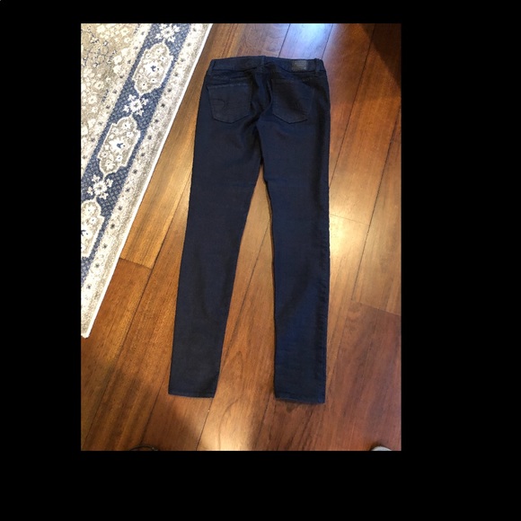 Ladies American Eagle SATEEN Jeggings Indigo - Picture 8 of 8